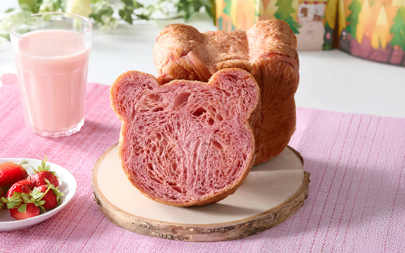 くまくまデニッシュ　いちご